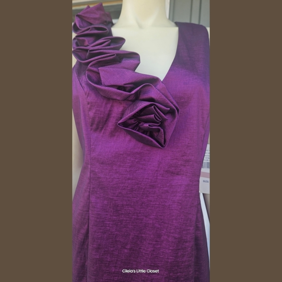 S.L.Fashions Dress, Cocktail, Purple, 12 NWT ✔️ - Picture 10 of 11